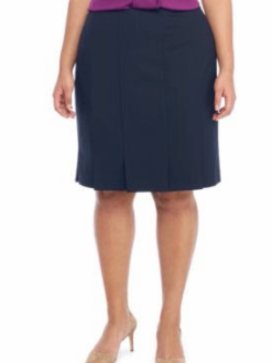 The Limited Dresses & Skirts - The Limited Navy Box Pleat Pencil Skirt